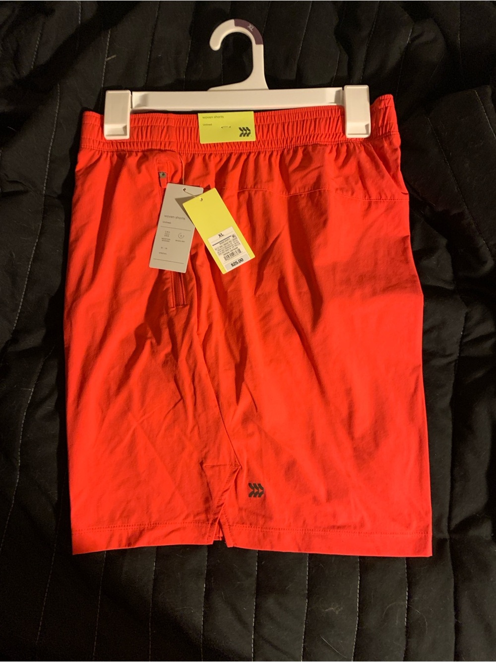 All in Motion Men's Red short with Zip Pocket XL